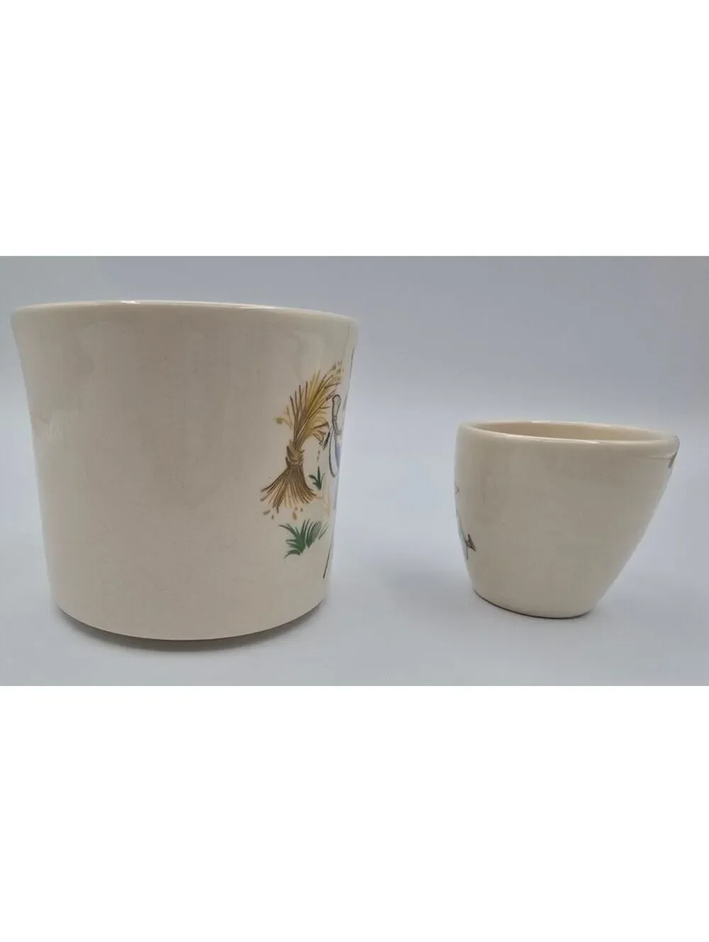 Vintage Brendan Erin Stone Ireland Little Boy Blue Mug & Egg Cup Nursery Set